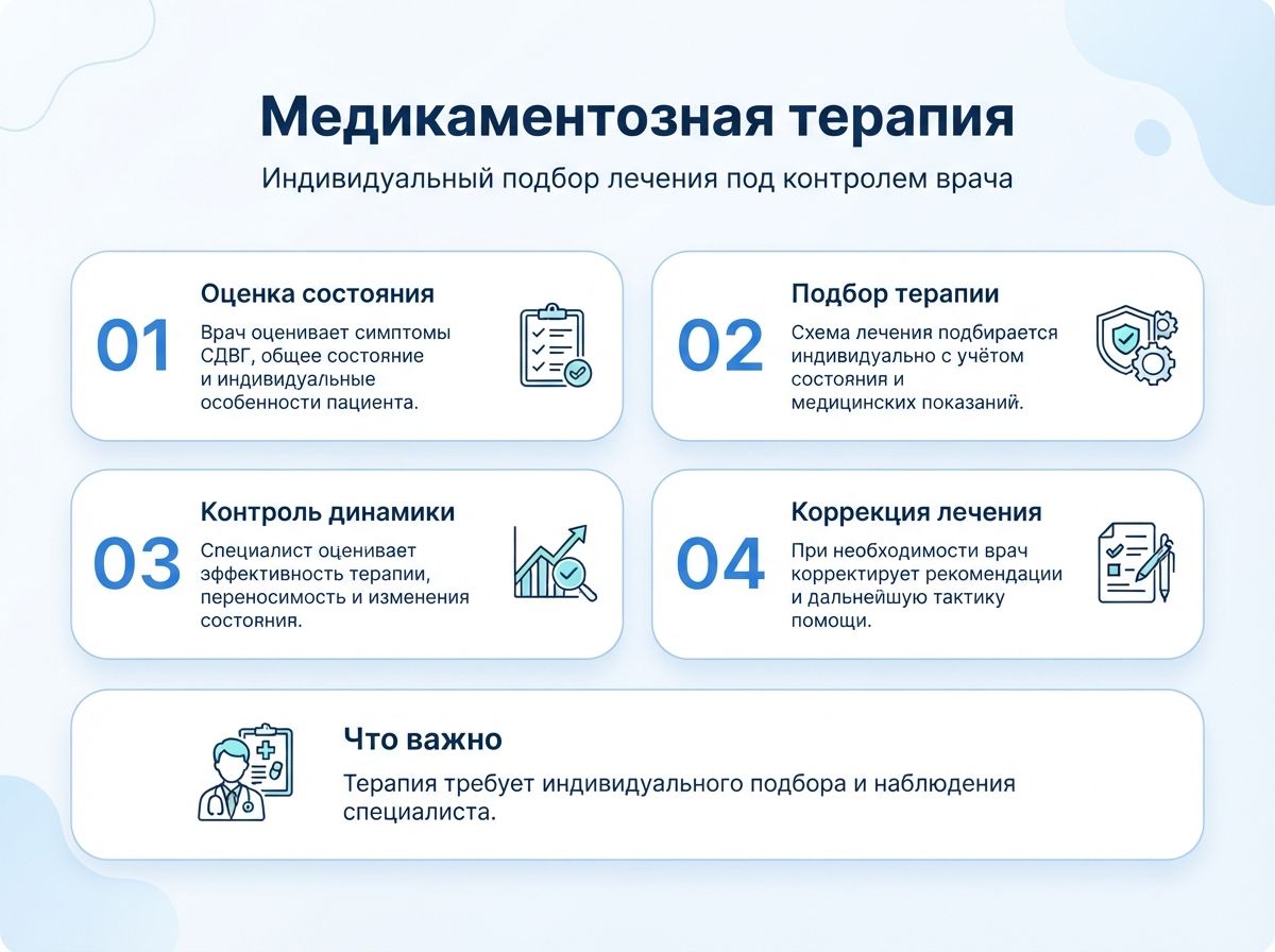 Лечение СДВГ в Брянске у детей и взрослыхинфографика