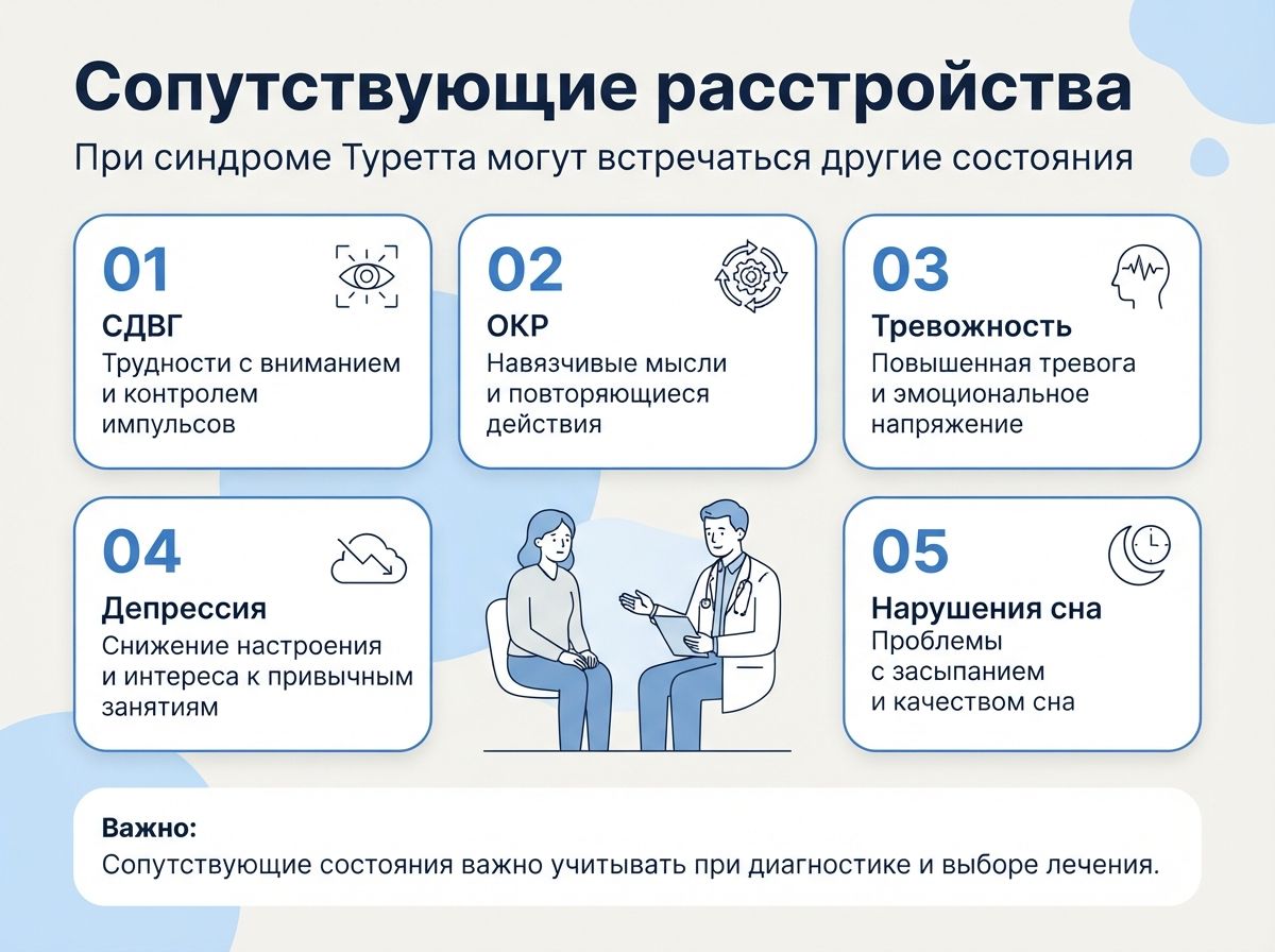 Лечение синдрома Туретта в Брянске инфографика
