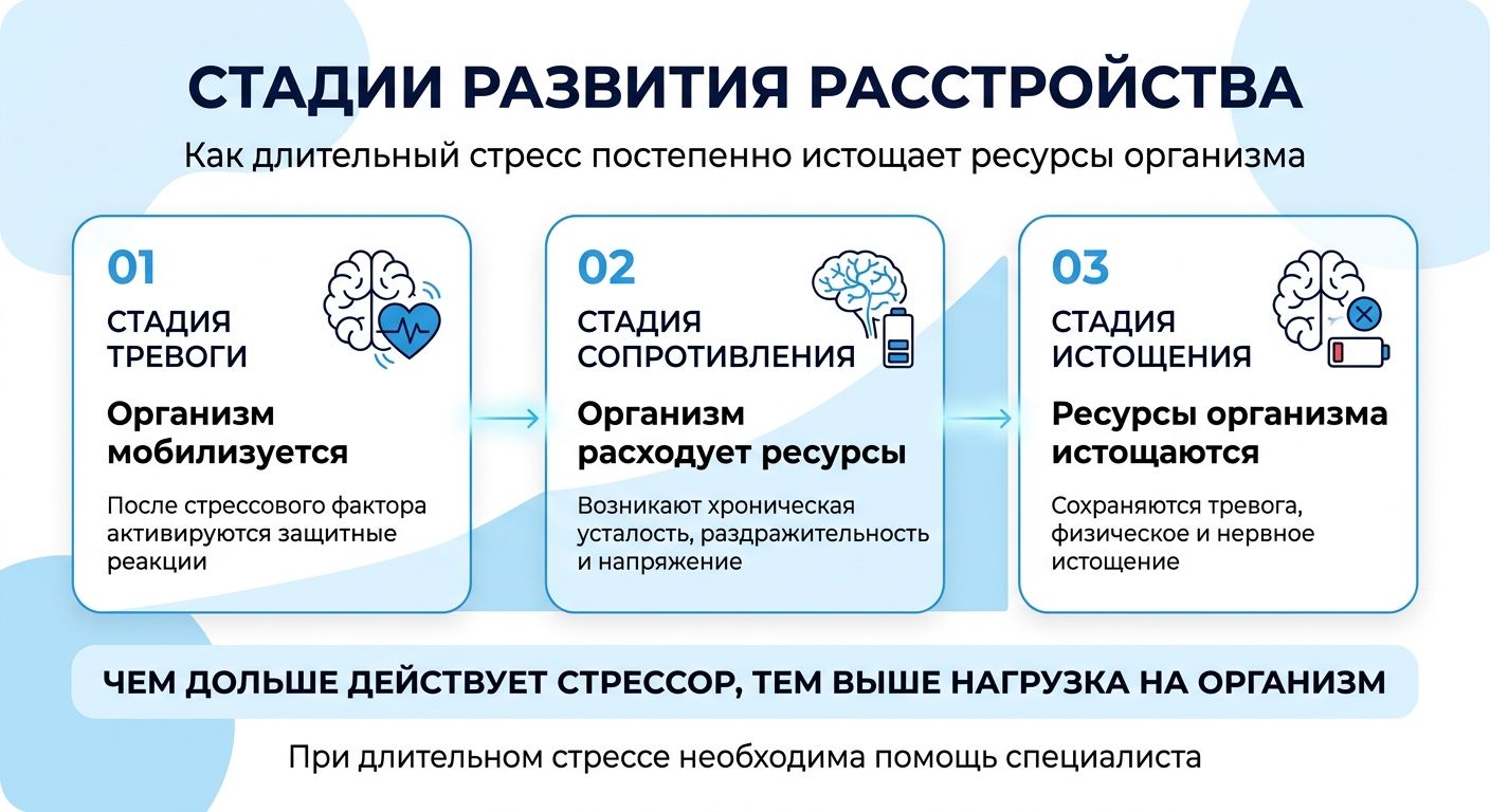 Лечение стресса в Брянске инфографика